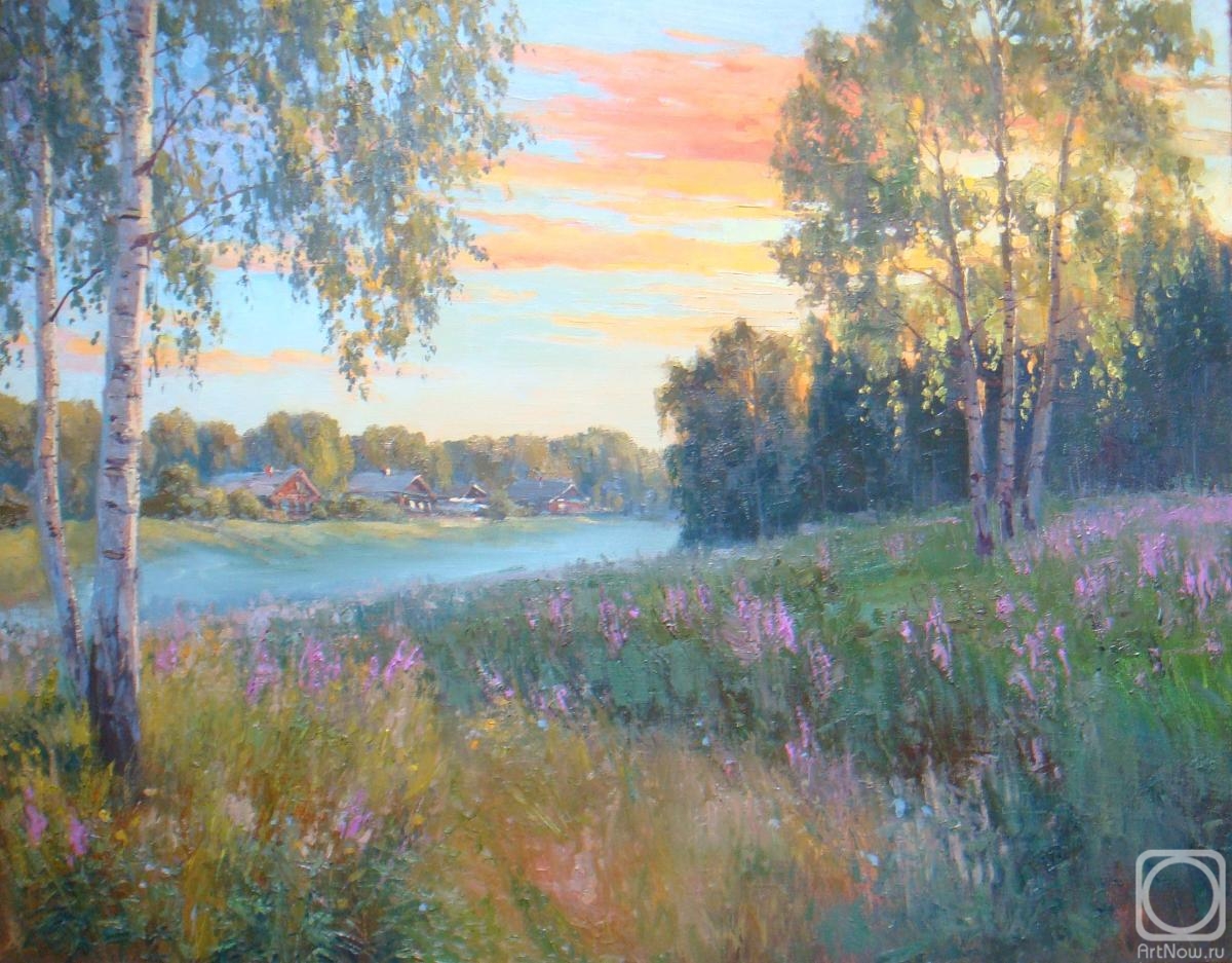 Plotnikov Alexander. Summer evening on the outskirts