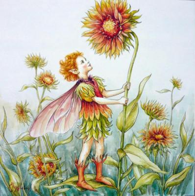 Boy sunflower (Flower Children). Trunov Dmitriy