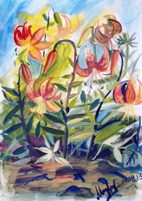 Tiger lilies. Medvedeva Maria