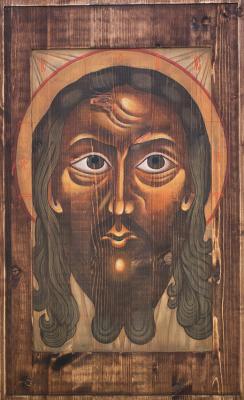 Ikona Spas Nerukotvornyy (Icon of the Savior Not Made by Hands) (Old Russian Style). Stuzhin Sergey