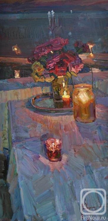 Petruhyn Aleksei. Roses and candle