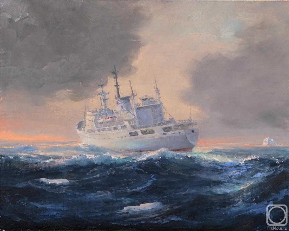 Solovev Alexey. Antarctic destination. Oceanographic ship "IVAN KRUZENSHTERN". 1988