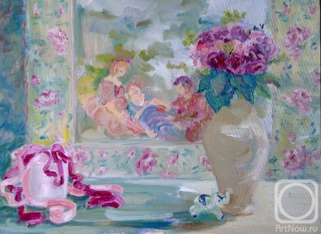 Kataeva Galina. Still life with french tapestry
