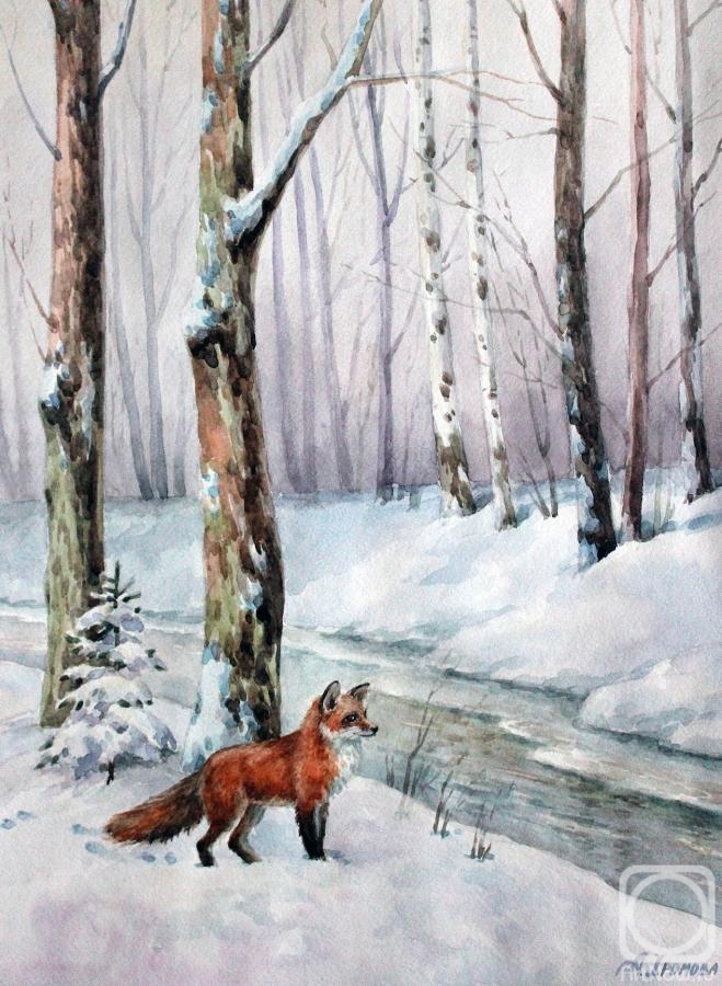 Norenko Anastasya. In the winter forest