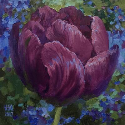 Purple tulip. Nepokytaya Julia