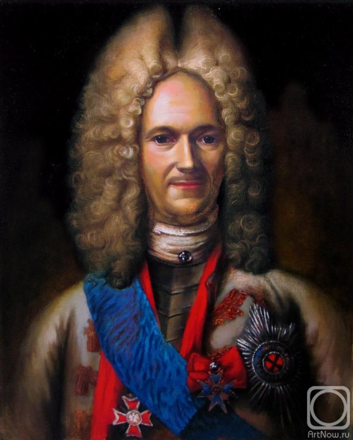 Bortsov Sergey. Ceremonial portrait of Alexander Menshikov