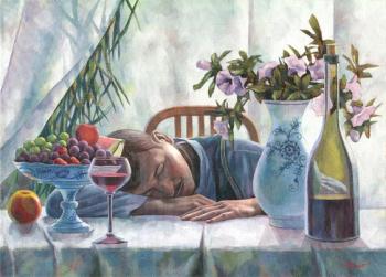 Alkohol with flowers. Urazayev Mirat