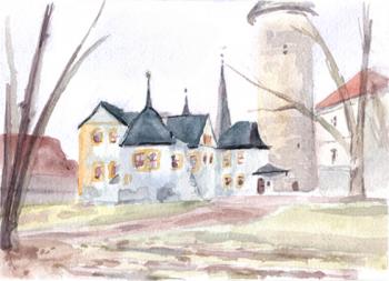 Weimar. Castle tower with annex. Romanov Egor