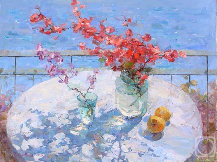 Marmanov Roman. Stillife with japanaise quince