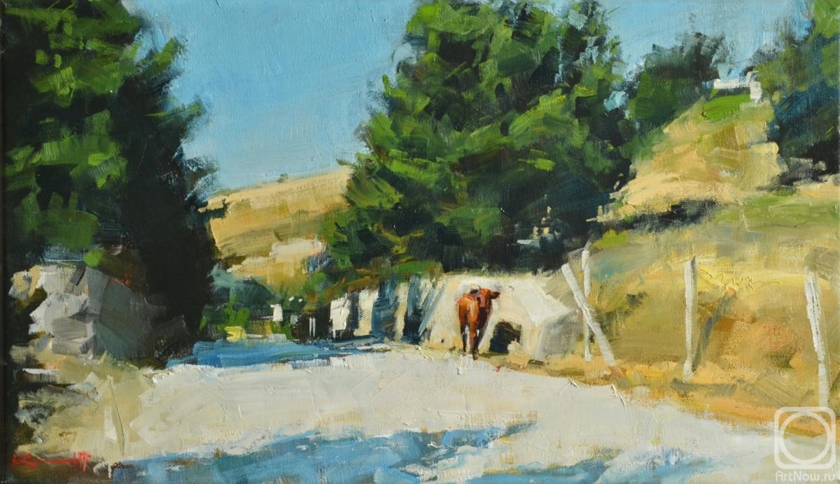 Silantyev Vadim. Dusty road. Crimea