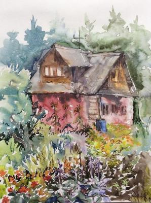 At the cottage in the summer. Kurnosenko Antonina