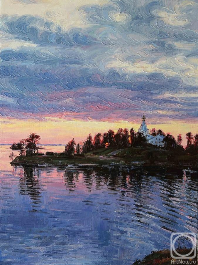 Krasovskaya Tatyana. Sunset on Valaam