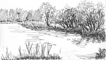 The Village Of Fomkino. Pond