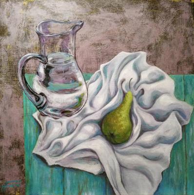A pitcher of water and a pear (Water Pitcher). Fokin Aleksander