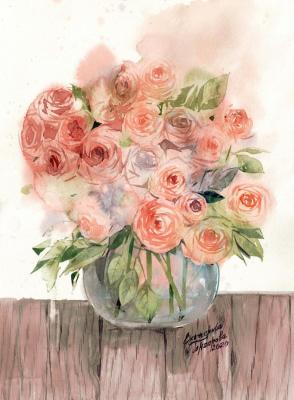 Bouquet of roses. Goncharova Katherina