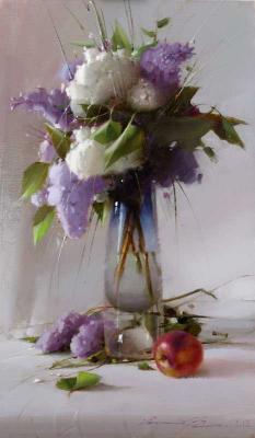 Still life with white lilacs (White Still Life). Gappasov Ramil