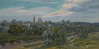 Over the river Protoi (Summer Panorama). Zhlabovich Anatoly