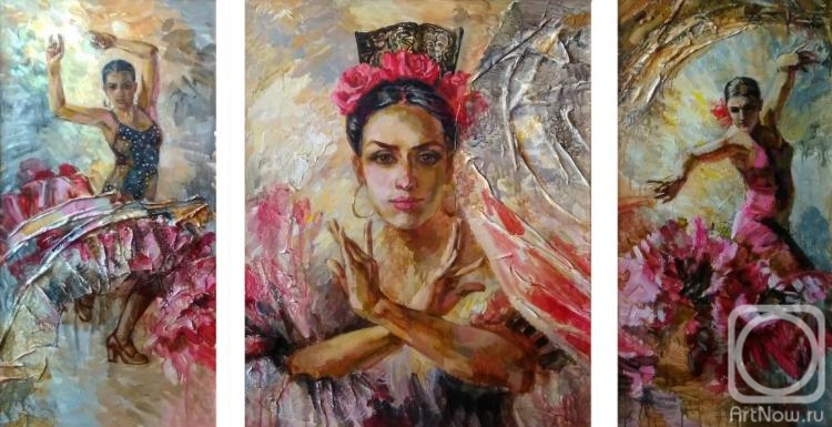 Riger Erika. Flamenco (triptych)