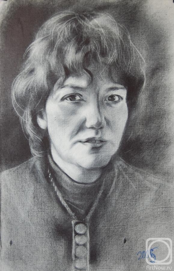 Dobrovolskaya Gayane. Self-portrait in the sun, from nature