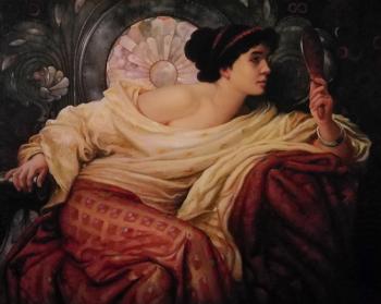 The girl with a mirror (The Pre-Raphaelites). Vinogradov Sergey
