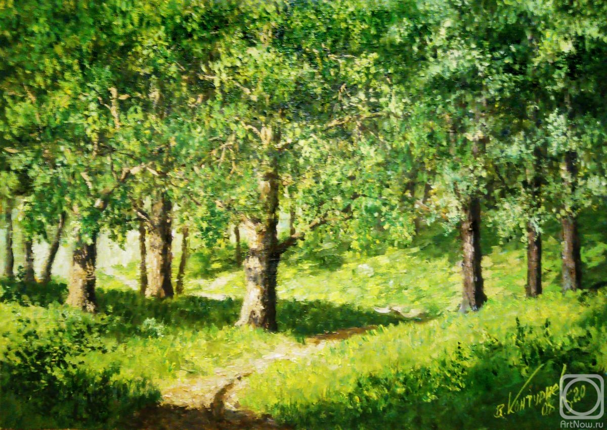 Konturiev Vaycheslav. Oaks at the edge of the grove