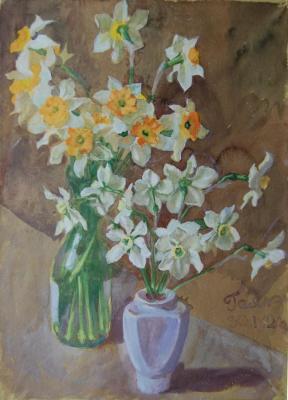 Two bouquets of daffodils. Dobrovolskaya Gayane