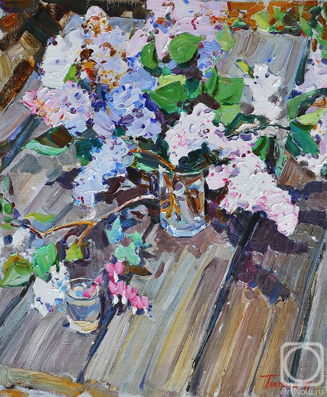 Tyutrin Peter. Lilac on the porch