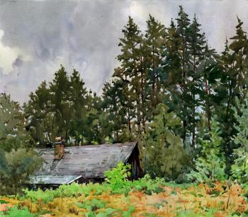 On the outskirts of the village. Tyutrin Peter