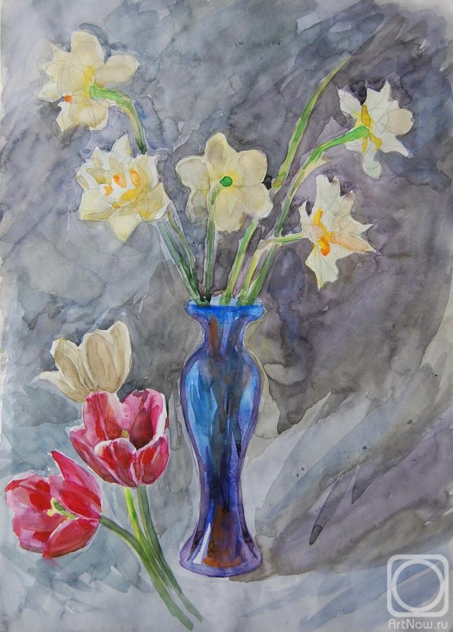 Dobrovolskaya Gayane. Daffodils and tulips