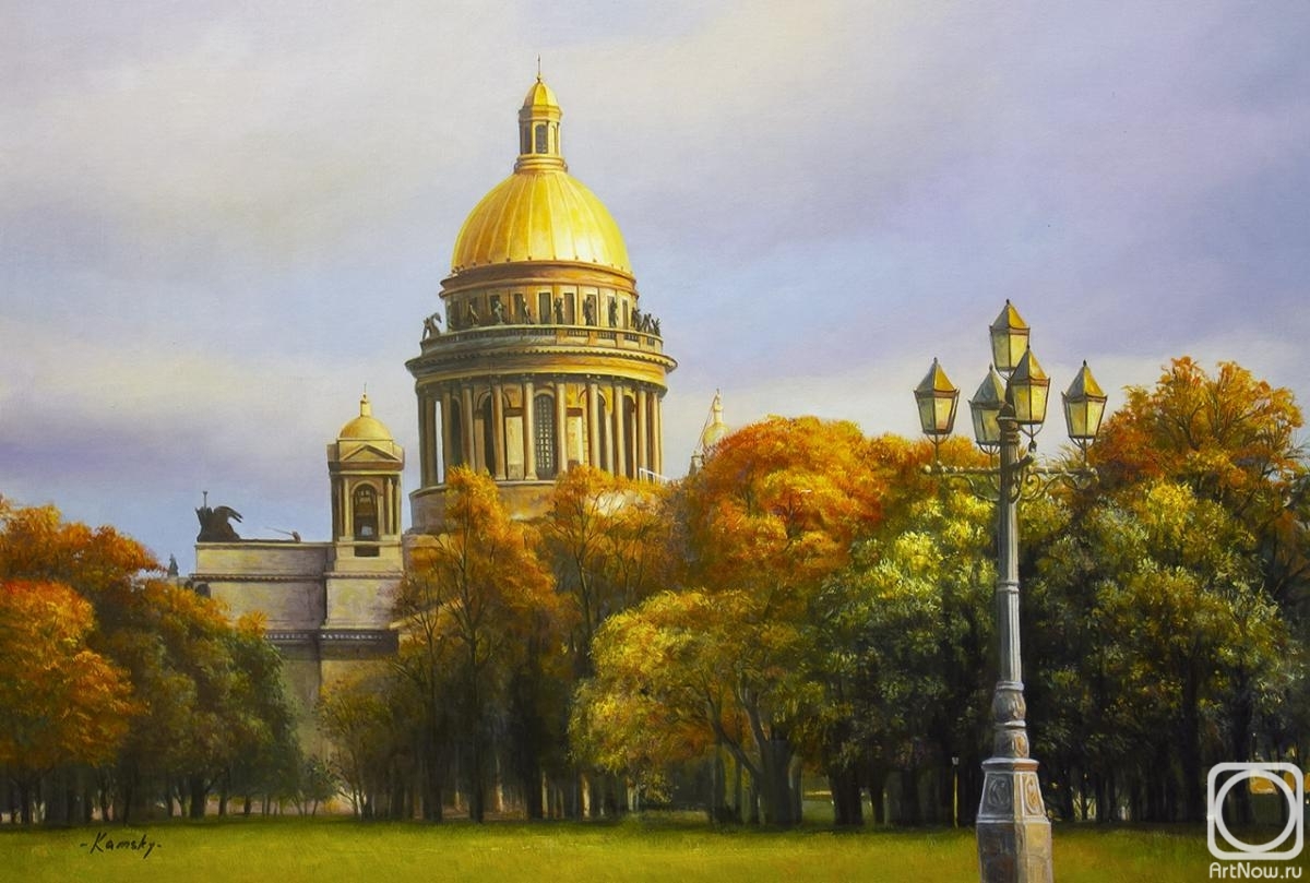 Kamskij Savelij. Autumn in St. Petersburg. View of St. Isaac's Cathedral