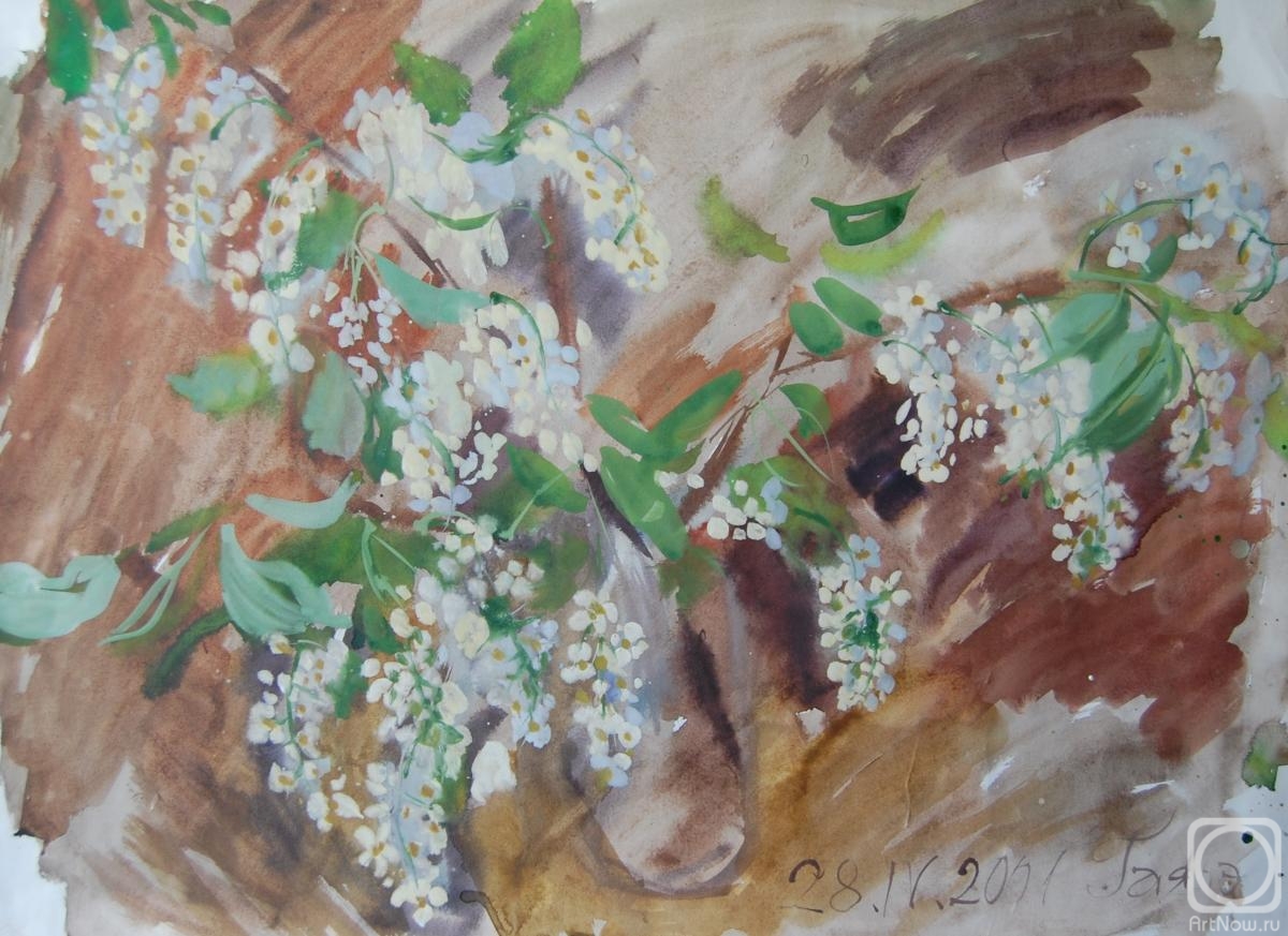 Dobrovolskaya Gayane. Bouquet of bird cherry