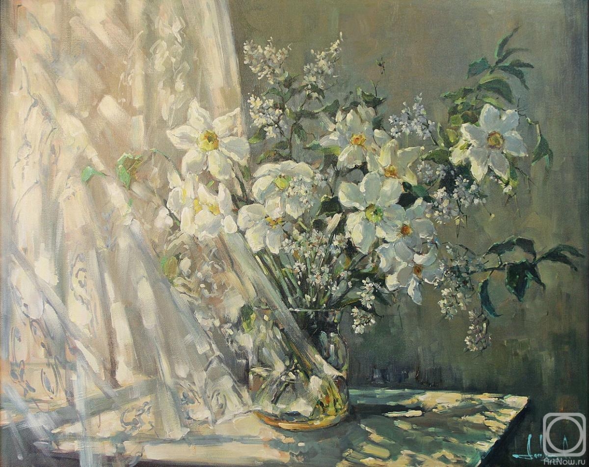 Ladygin Oleg. Window and flowers