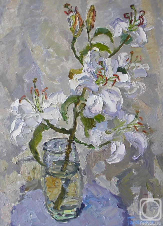 Goretskaya Polina. White lilies