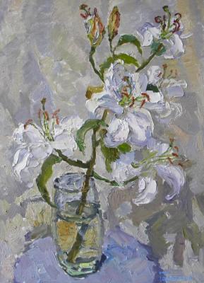 White lilies. Goretskaya Polina