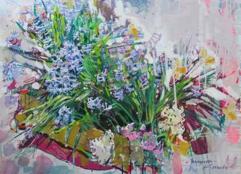 Still life with hyacinths. Grigorieva-Klimova Olga
