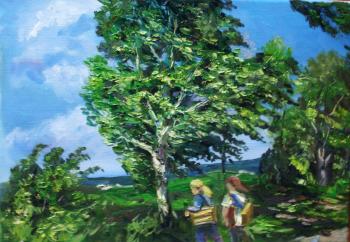 Into the open air! (Oil Painting In The Open Air). Ripa Elena