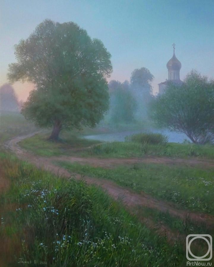 Palachev Vyatcheslav. Morning at the Nerl river
