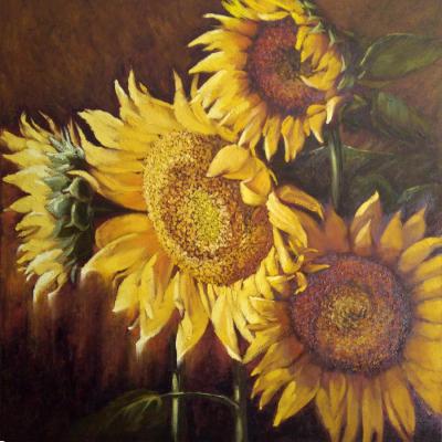 Sunflowers (Large Sunflowers). Rostovskaia Nataly