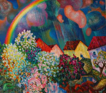 Sketch of a rainbow. Tschernjavski Michail