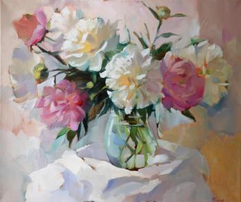 The freshness of the morning (Peonies From Nature). Getman Olga