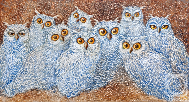 Zavyalova (Pyatakova) Natalia. 9 owls