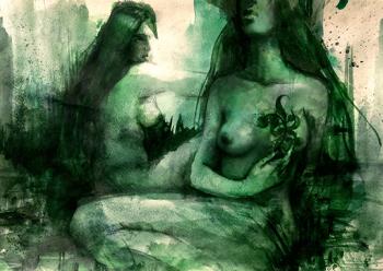 Swamp Nymphs (Evil Spirits). Samoletova Aglaya