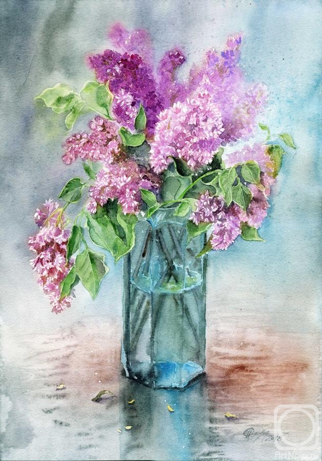 Sukhova Natalya. Bouquet of lilac turquoise