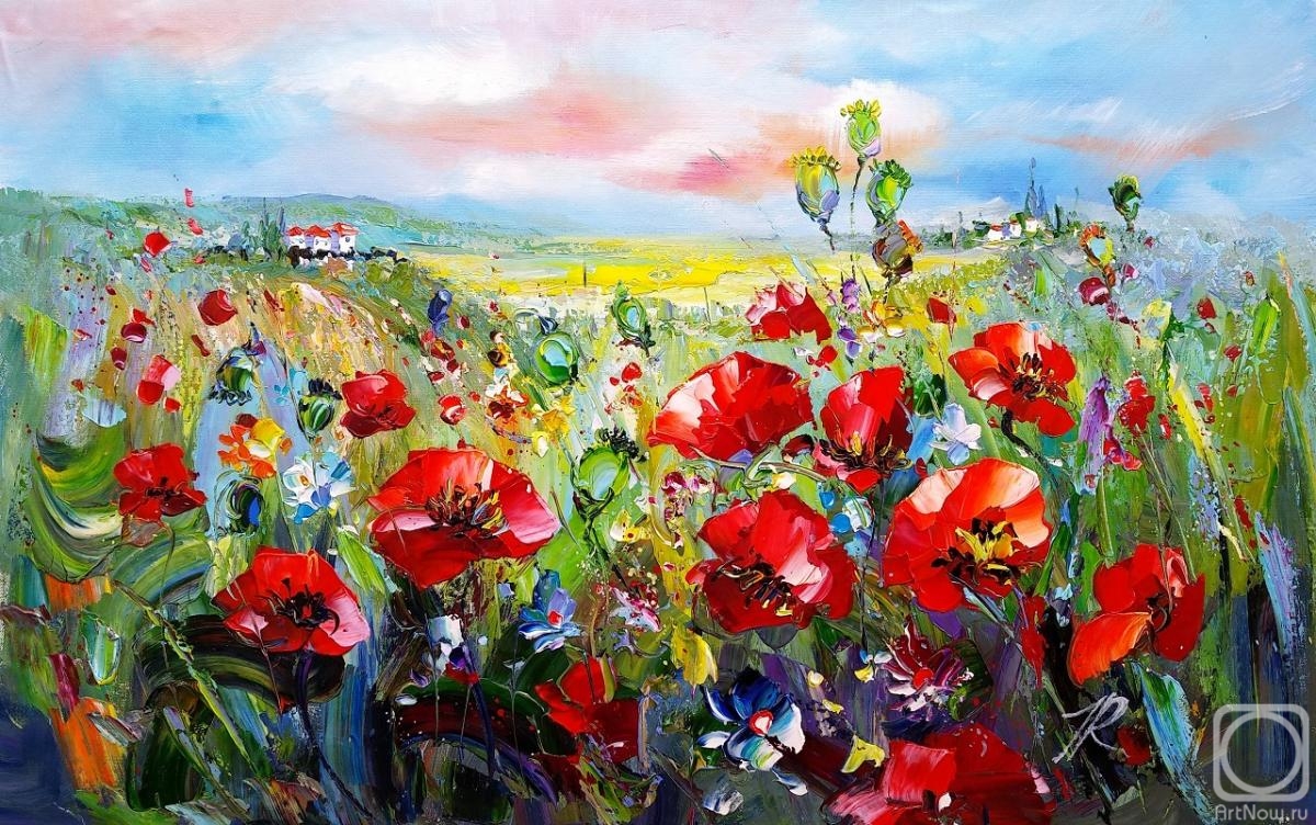 Rodries Jose. Landscape. Poppies
