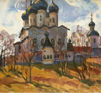 Spring. Church of Tver
