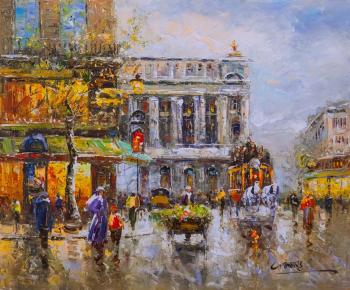Landscape of Antoine Blanchard Cafe de la Paix Opera