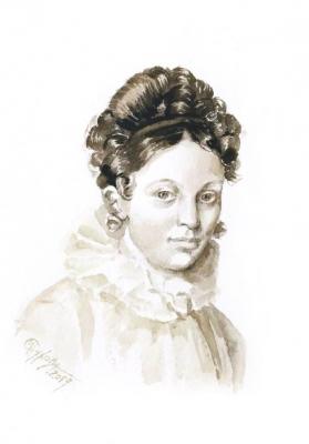 Ekaterina Pavlovna Bakunina (Portrait Of Bakunin). Sukhova Natalya