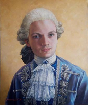Portrait of a young man. Ponomarev Evguenii