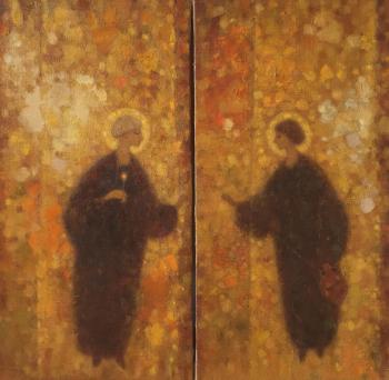 Guests , diptych