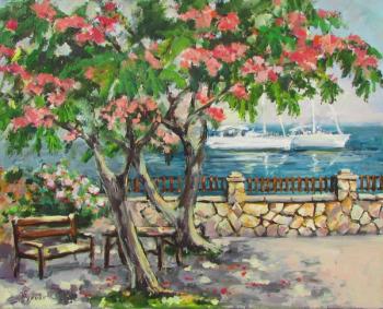 Summer promenade (Blooming Acacia). Zhukova Elena